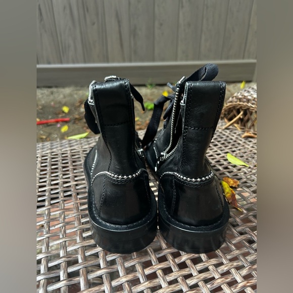 Zadig & Voltaire Black Ankle Boots with Silver Accents - Picture 9 of 16